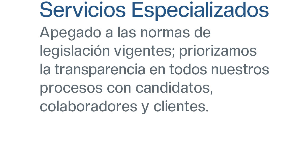 Servicios Especializados